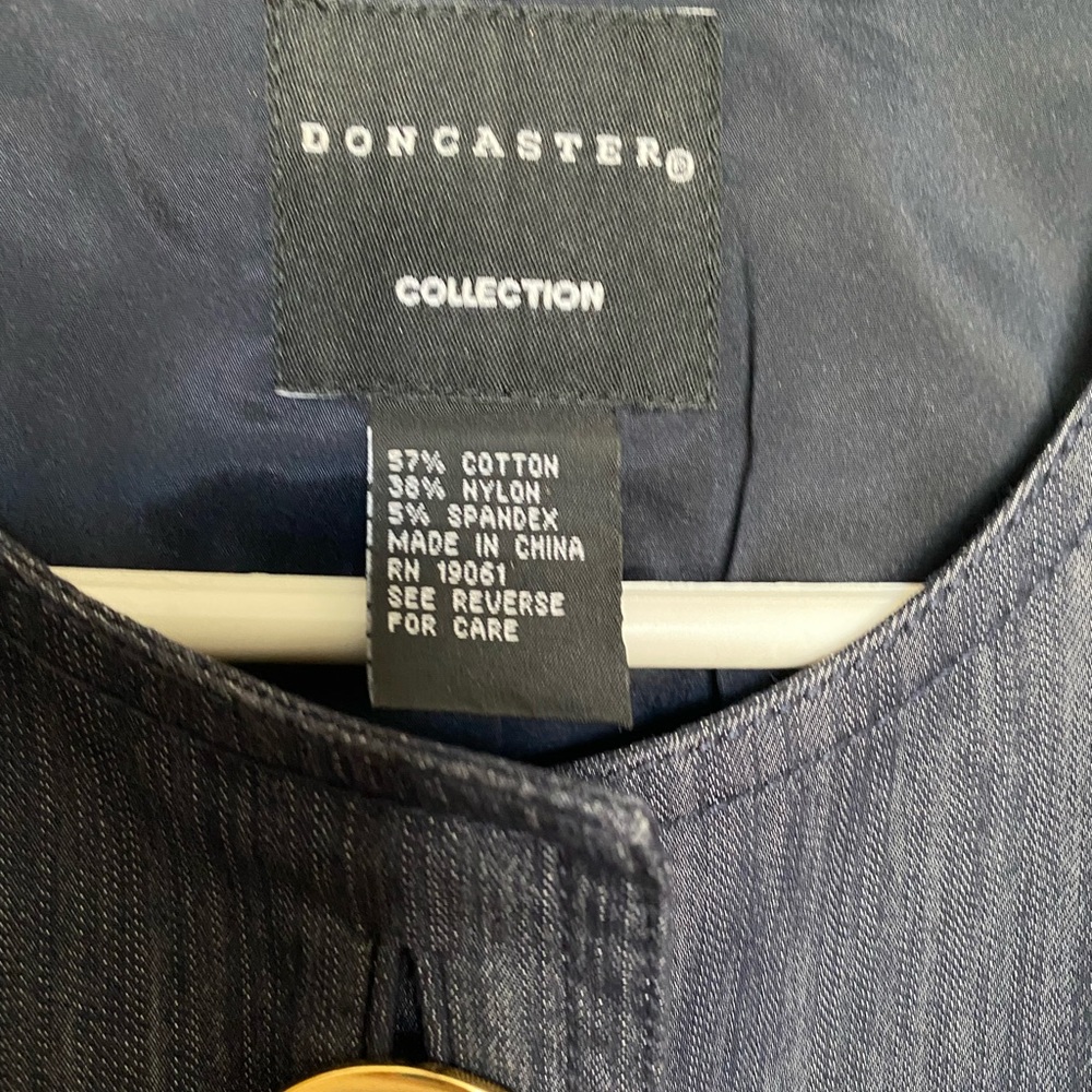 DENIM IS BACK! Great pant suit perfect for a date, out to dinner, shopping etc
